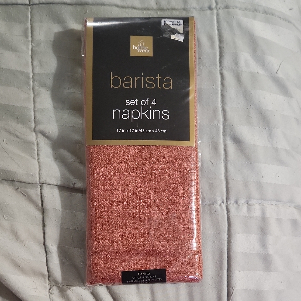 Barista Set of 4 Napkins - Copper